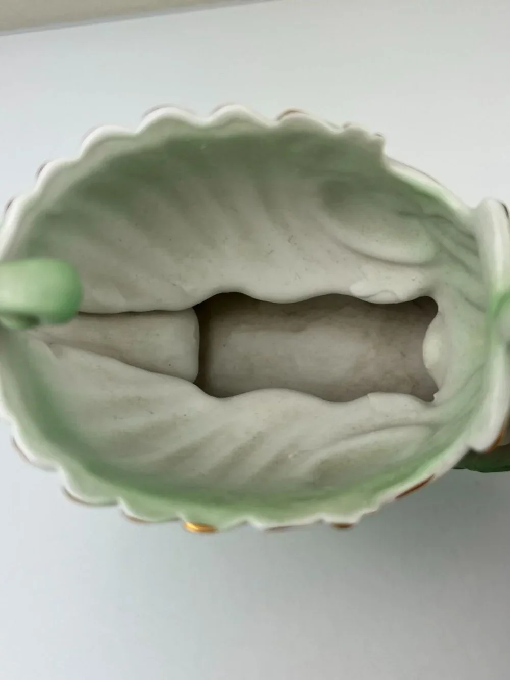 Occupied Japan Andrea Sadek Bisque Cherub Angel Sleigh Planter VTG Gift 1940s